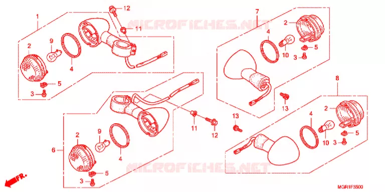 CLIGNOTANT Honda MOTO 750 VT 2014  VT750SB