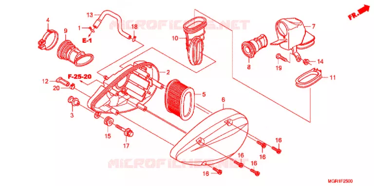 FILTRE A AIR Honda MOTO 750 VT 2013  VT750SB