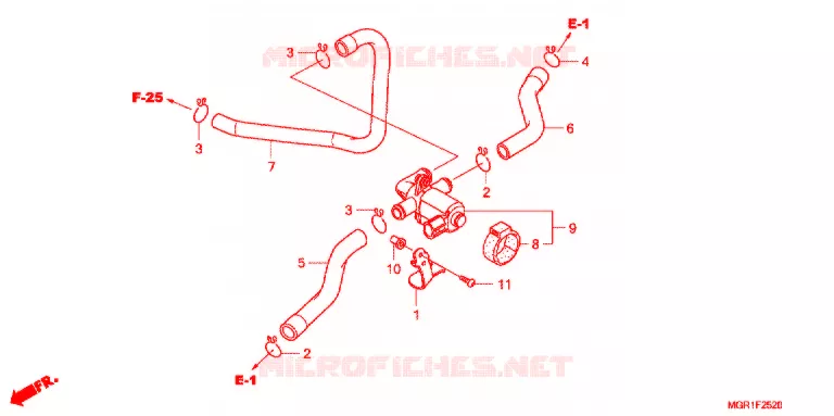VALVE DE COMMANDE D'INJECTION D'AIR Honda MOTO 750 VT 2014  VT750SB