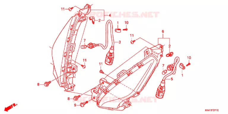 CLIGNOTANT AVANT Honda SCOOTER 110 DIO 2017  NSC110CBFH