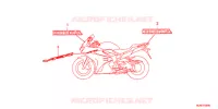 AUTOCOLLANTS pour Honda VFR 800 de 2017