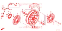 ROUE AVANT pour Honda VFR 800 de 2017