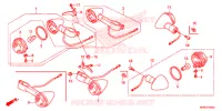 CLIGNOTANT pour Honda VT 1300 C FURY ABS RED de 2017
