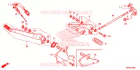 PEDALE pour Honda VT 1300 C FURY ABS RED de 2017