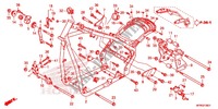 CADRE (VT1300CX/CXA) pour Honda VT 1300 C FURY ABS RED de 2017