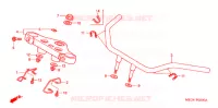 GUIDON   TE DE FOURCHE pour Honda SHADOW VT 750 ABS de 2005