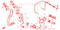 COMMODO   LEVIER   CABLE pour Honda VTR 1000 SUPER HAWK de 2001