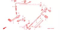 PEDALE pour Honda VTR 1000 SUPER HAWK de 2001