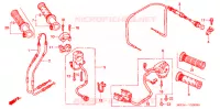 COMMODO   LEVIER   CABLE pour Honda VTR 1000 SUPER HAWK de 2001
