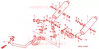SILENCIEUX D'ECHAPPEMENT pour Honda VTR 1000 SUPER HAWK de 2001