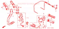 COMMODO   LEVIER   CABLE pour Honda VTR 1000 SUPER HAWK de 2002