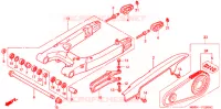BRAS OSCILLANT pour Honda VTR 1000 SUPER HAWK de 2002