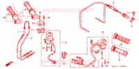 COMMODO   LEVIER   CABLE pour Honda VTR 1000 SUPER HAWK de 2002