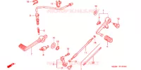 PEDALE pour Honda VTR 1000 SUPER HAWK de 2002