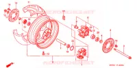 ROUE ARRIERE pour Honda VTR 1000 SUPER HAWK de 2002