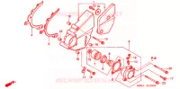 COUVERCLE GAUCHE pour Honda VTR 1000 FIRE STORM de 2002