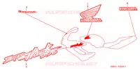 AUTOCOLLANTS pour Honda SUPER HAWK 996 de 2005