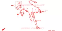 BEQUILLE pour Honda SUPER HAWK 996 de 2005