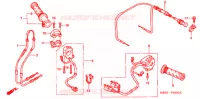 COMMODO   LEVIER   CABLE pour Honda VTR 1000 FIRE STORM de 1997