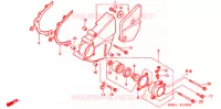 COUVERCLE GAUCHE pour Honda VTR 1000 FIRE STORM de 1997