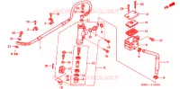 MAITRE CYLINDRE DE FREIN ARRIERE pour Honda VTR 1000 FIRE STORM de 1997