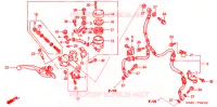 MAITRE CYLINDRE DE FREIN AVANT pour Honda VTR 1000 FIRE STORM de 1997