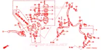 MAITRE CYLINDRE DE FREIN AVANT pour Honda VTR 1000 FIRE STORM de 1997