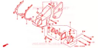 COUVERCLE GAUCHE pour Honda VTR 1000 FIRE STORM de 1999