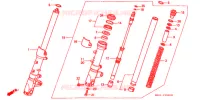 FOURCHE pour Honda VTR 1000 FIRE STORM de 1999