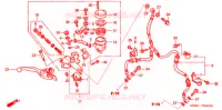 MAITRE CYLINDRE DE FREIN AVANT pour Honda VTR 1000 FIRE STORM de 1999