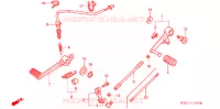 PEDALE pour Honda VTR 1000 FIRE STORM de 1999