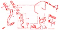 COMMODO   LEVIER   CABLE pour Honda VTR 1000 SUPER HAWK de 2000