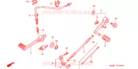 PEDALE pour Honda VTR 1000 SUPER HAWK de 2000