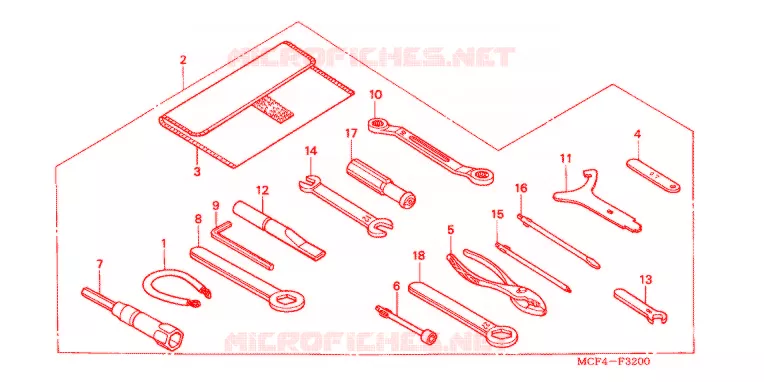 OUTIL Honda MOTO 1000 SP 2004  VTR1000SP4_CM