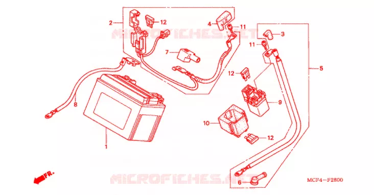 BATTERIE Honda MOTO 1000 SP 2005  VTR1000SP5