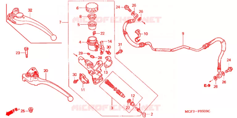 MAITRE-CYLINDRE Honda MOTO 1000 SP 2005  VTR1000SP5