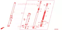 FOURCHE pour Honda VTR 250 PGMFI de 2009