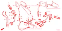 LEVIER DE GUIDON   CABLE   COMMODO (VTR250/L) pour Honda VTR 250 PGMFI de 2009