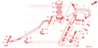 MAITRE CYLINDRE DE FREIN ARRIERE pour Honda VTR 250 PGMFI de 2009