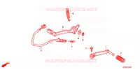 PEDALE pour Honda VTR 250 PGMFI de 2009
