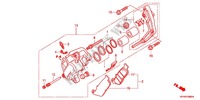 ETRIER DE FREIN AVANT pour Honda VTR 250 PGMFI de 2011