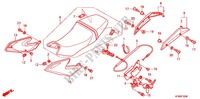 SELLE   CARENAGE pour Honda VTR 250 PGMFI de 2011