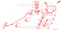 MAITRE CYLINDRE DE FREIN ARRIERE pour Honda VTR 250 de 2013