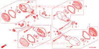 CLIGNOTANT pour Honda VTR 250 FAIRING de 2014