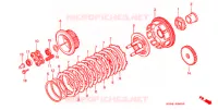 EMBRAYAGE pour Honda VTR 250 de 1989