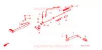 PEDALE pour Honda VTR 250 de 1989