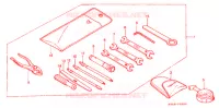OUTIL pour Honda VTR 250 INTERCEPTOR de 1990