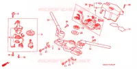 GUIDON   TE DE FOURCHE pour Honda VTR 250 de 1990