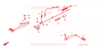 PEDALE pour Honda VTR 250 de 1990