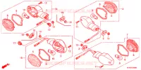 CLIGNOTANT pour Honda VTR 250 LD de 2016
